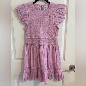 SAYLOR | Zinnia Metallic Striped Mini Dress